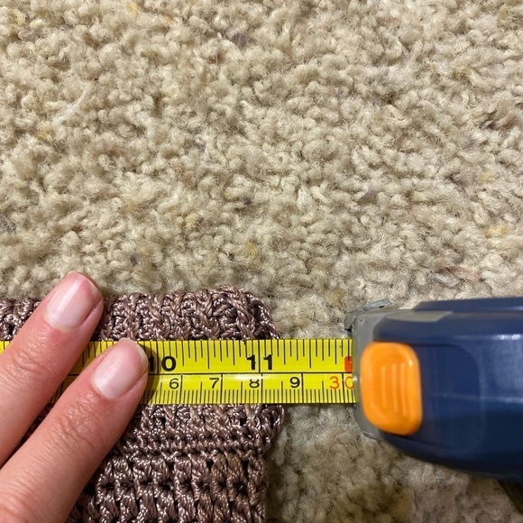 MIMII London Women’s Crochet Knit Skirt Slit Brown Size XS Vacation - Picture 5 of 8